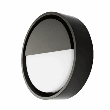 SG Frame Round Vegglampe Sort 7W 3000K DALI-2 / Push Dim