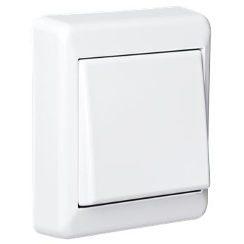 Elko Påvegg Bryter 1 Polet RS Polarhvit