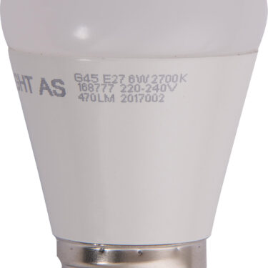 Krone LED-pære 6W E27 470lm (tilsvarer 40W) 2700K