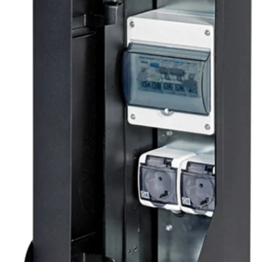 Norlys 893 Arvika Pullert stikkontakt Sort