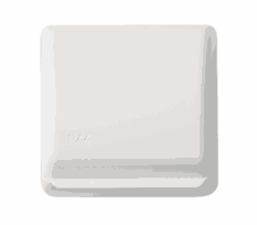 Elko stikkontakt enkel påvegg ip44 as1054 hvit