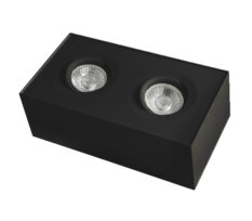 utenpaliggende downlight dobbel sort