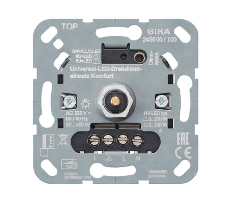 GIRA Dimmer System 3000 Trykk/Vri Komfort
