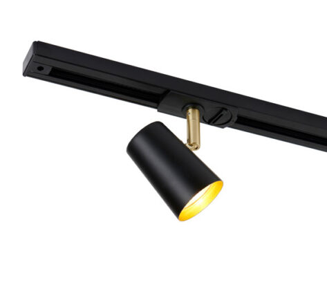 Trackline-Conic-spotskinne-1-5-meter-5-spot-Sort-Gull-2