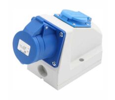 Kombo 3-FAS Stikkontakt påvegg 316-9 230V Blå IP44 + Schuko