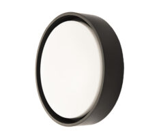 SG Frame Round Maxi Sort med Skumringsrelé 3000K