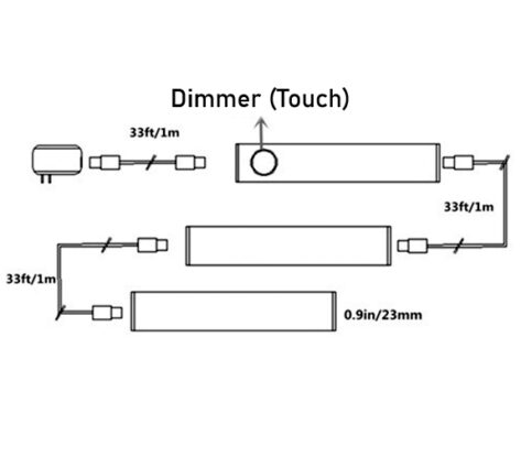12V-LED-Lyslist-m-Touch-Dimmer-Komplett