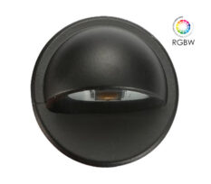 NP B106D LED Trappelys Rund 0.4W RGBW IP65 Sort