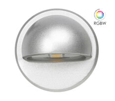 NP LED Trappelys Rund 0.4W RGBW IP65 Grå