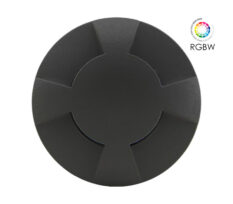 NP LED Sort Trappelys Rund 0.75W RGBW IP67 Dimbar