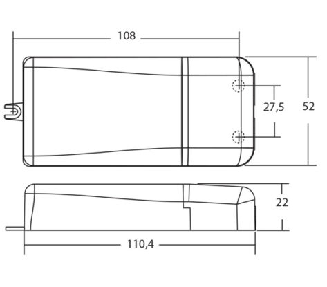 LED DRIVER MINI MD 18W 350MA DIMBAR FASEAVSNITT mal 1