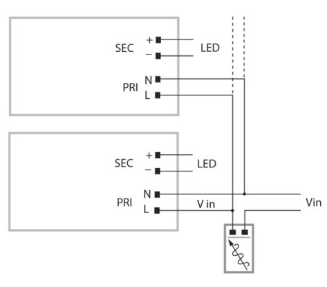 LED DRIVER MINI MD 18W 350MA DIMBAR FASEAVSNITT mal 2