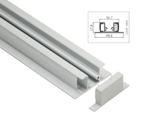 Harley 14x2 Utenpåliggende Aluprofil 2m