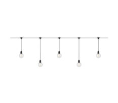 GARDEN 24 DECO Light Chain 10L Extra Black Clear