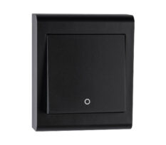 SG Bryter Påvegg 2-Pol Sort