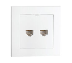 SG Innfelt 2XRJ45 CAT6 Hvit