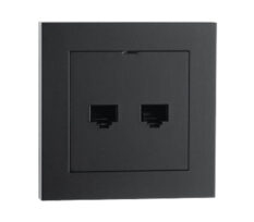 SG Innfelt 2XRJ45 CAT6 Sort