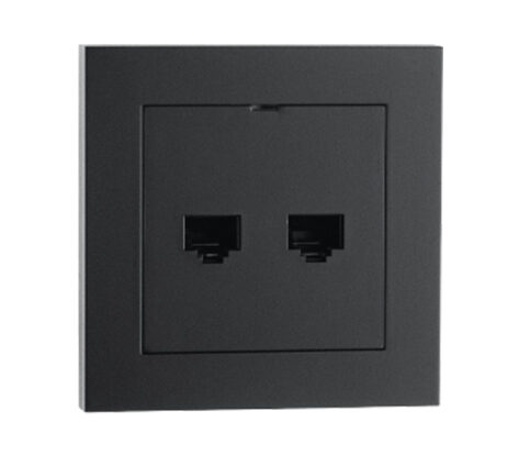 SG Innfelt 2XRJ45 CAT6 Sort