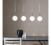 Quattro XL Taklampe 4L Antikk Messing Hvit 2