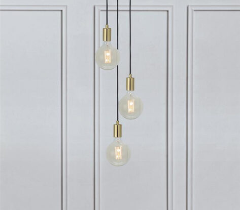 Sky Taklampe 3L Rund Messing 2