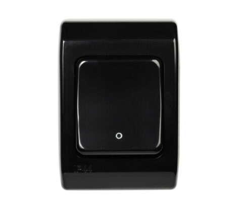 Elko Admiral vekselvender bryter AS16 2 Pavegg IP44 Sort 2