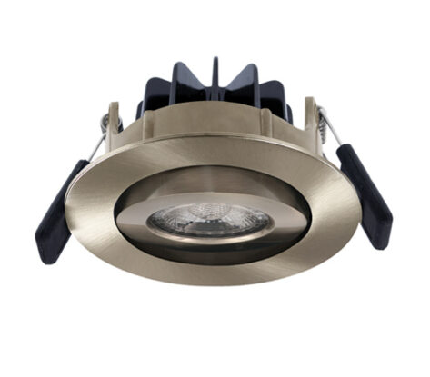 NP Eco LED Downlight WarmDim 8W IP44 Børstet Stål