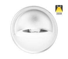 NP LED Trappelys Rund 0,4W IP65 Hvit Dimbar