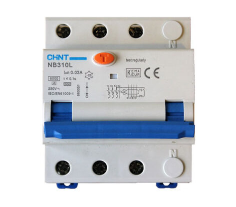 Jordfeilautomat 3POL 20A C-KAR 30mA 6kA 4mod IT/TT 230V