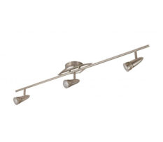 R-Line Bris Spotskinne 3x6W WarmDim Børstet Stål