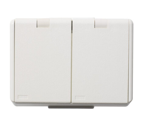 Elko Stikkontakt Dobbel Påvegg IP44 Jord PH