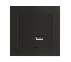 SG USB Lader Innfelt A+C 3A Sort