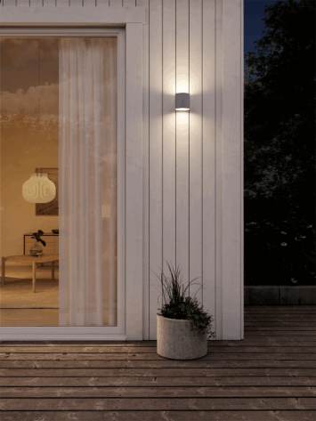 Plejd OUT-01-G Veggarmatur Grå