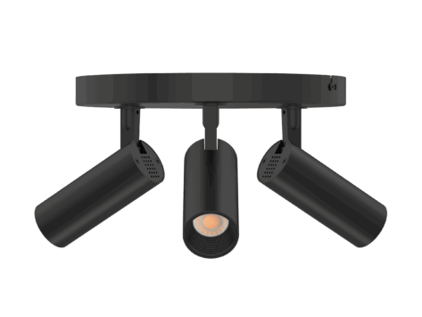 TL Tubespot Mini 927 3x8W SP Trio Sort