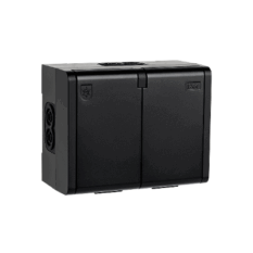 SG Stikkontakt IP44 påvegg Sort