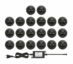 Nordic Terrassebelysning A2 20x0.4W Varmhvit IP65 Sort