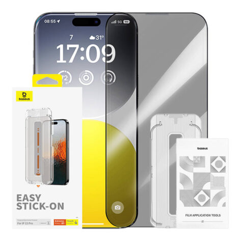 Baseus personvernbeskyttende herdet glass for iPhone 15 Pro