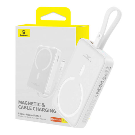 Baseus Powerbank MagSafe Mini 10000mAh 20W Hvit