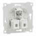ELKO One modularuttak 2x8 kat 6 UTP og 1xFF RH