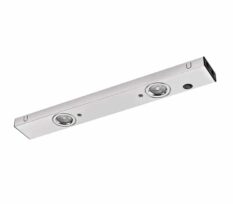 R-line Pluto Benkarmatur Børstet Stål 2x4W WarmDim