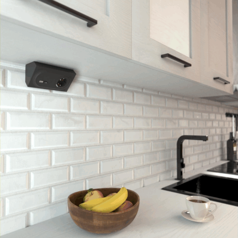 ELKO One Hjørnekappe midtstykke Sort_4