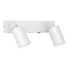 MS Toronto Dobbel Vegglampe Hvit