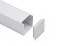 Leandro Aluprofil LED Innfelt/utenpåliggende 1m