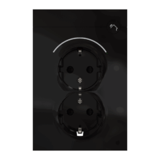 ELKO Smart Stikk Dobbel 16A Plus Sort