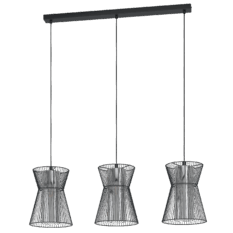 Maseta Pendel 3x40w E27 Sort