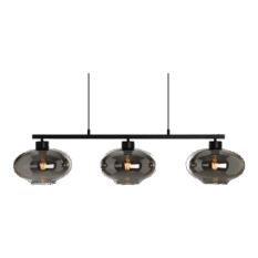 Dali Takpendel E27 3-Lys Sort Smoke