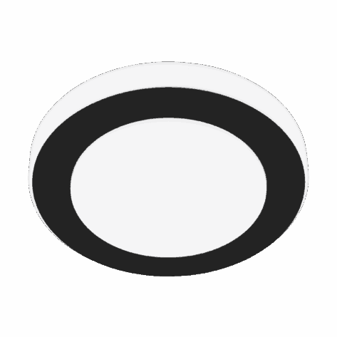 Carpi Tak/Vegg Lampe Ø30cm 11W Sort/Hvit