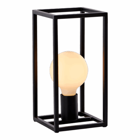 Dino Bordlampe E27 Sort