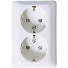 Elko Dobbel Stikkontakt Påvegg Jord RH