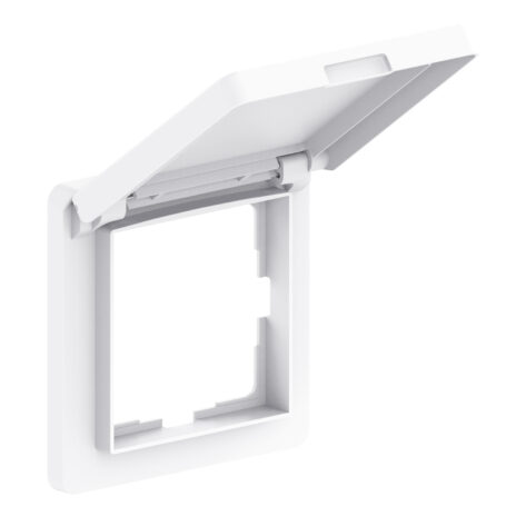 NP Innfelt USB Stikk IP44 Deksel Hvit