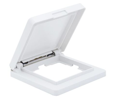 NP Innfelt Enkel Stikkontakt IP44 Jord USB A Hvit